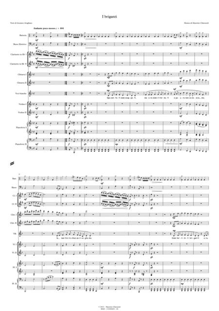 Free Sheet Music I Briganti School Orchestra Version