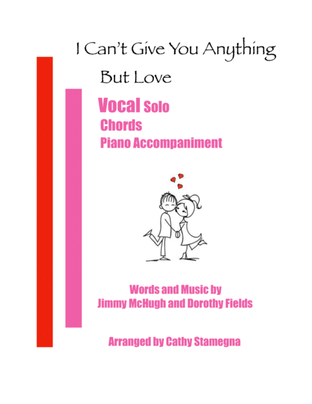 I Cant Give You Anything But Love Vocal Solo Chords Piano Acc Sheet Music