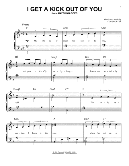 I Get A Kick Out Of You Sheet Music