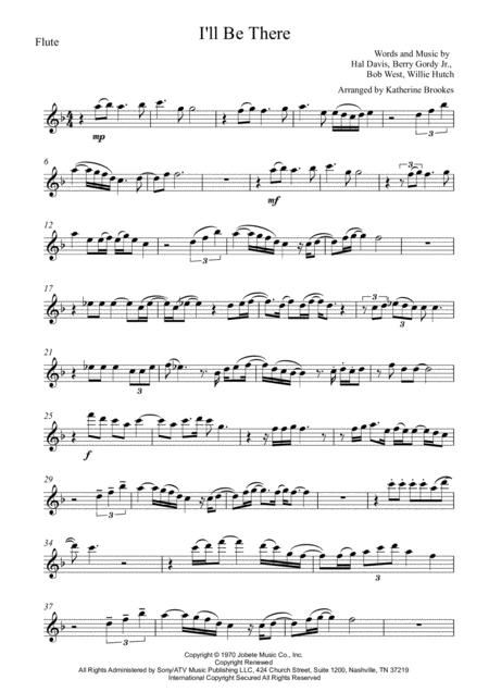 I Ll Be There Sheet Music