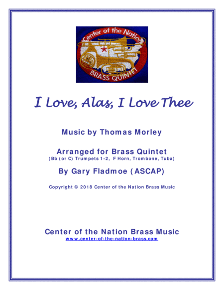 I Love Alas I Love Thee Sheet Music