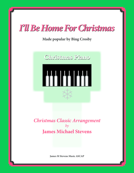 I Will Be Home For Christmas Romantic Piano Sheet Music