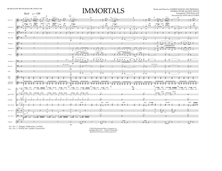 Immortals From Big Hero 6 Arr Tom Wallace Full Score Sheet Music