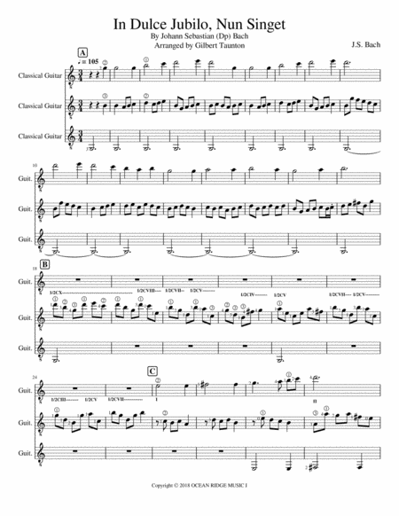 In Dulce Jubilo Nun Singet Sheet Music