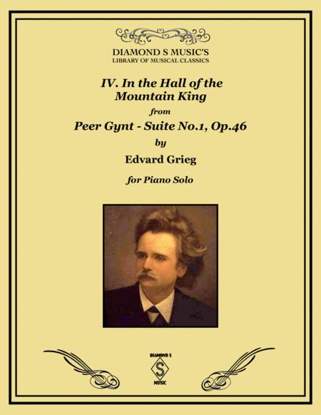 In The Hall Of The Mountain King From Peer Gynt Suite No 1 Op 46 Edvard Grieg Piano Solo Sheet Music