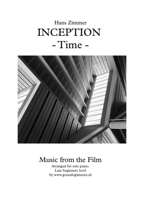 Free Sheet Music Inception Film Time