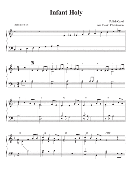 Infant Holy Sheet Music