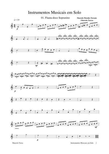 Instrumentos Musicais Em Solo Sheet Music