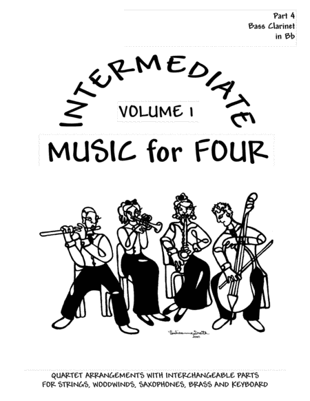 Free Sheet Music Intermediate Music For Four Volume 1 Part 4 Bass Clarinet In Bb 72143