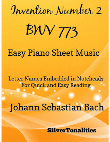 Invention Number 2 Bwv Easy Piano Sheet Music Sheet Music