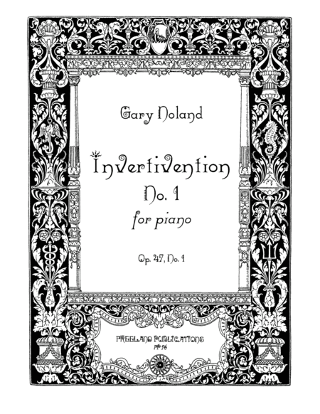 Invertivention No 1 For Piano Op 47 No 1 Sheet Music