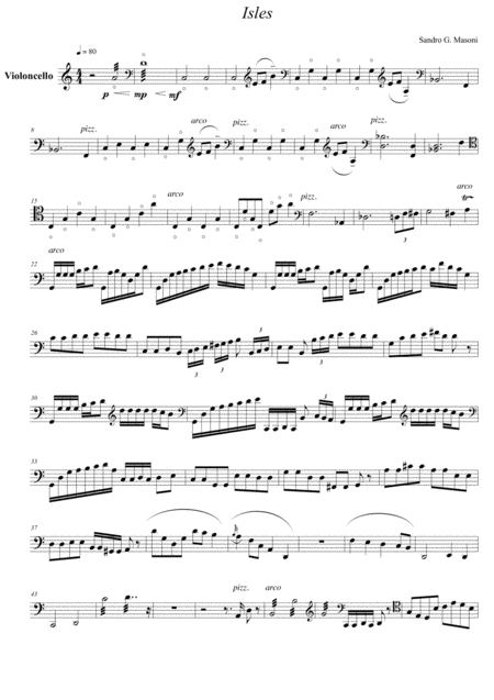 Free Sheet Music Isles Cello Part