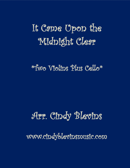 It Came Upon The Midnight Clear For Two Violins And Cello Sheet Music