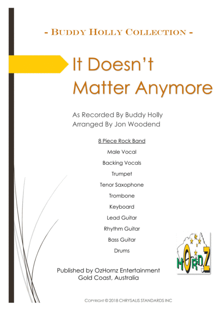 It Doesnt Matter Anymore Sheet Music