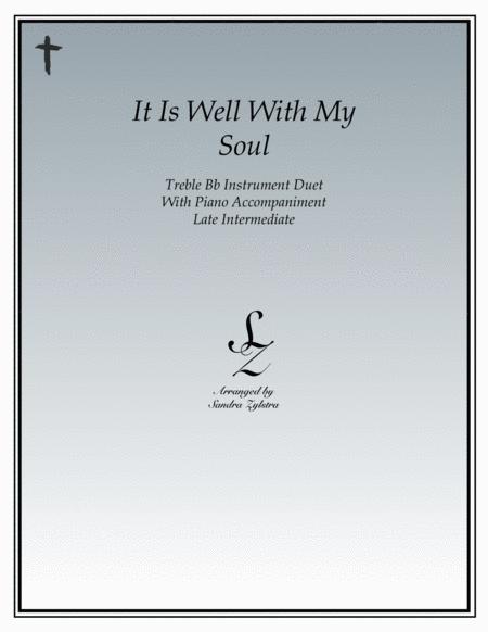 Free Sheet Music It Is Well With My Soul Bb Instrument Duet