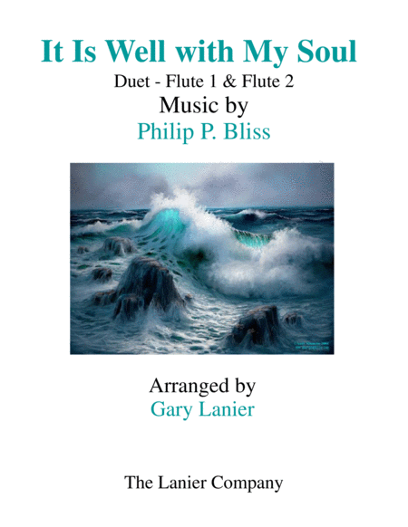 Free Sheet Music It Is Well With My Soul Duet Flute 1 Flute 2 Score Instrumental Parts Included