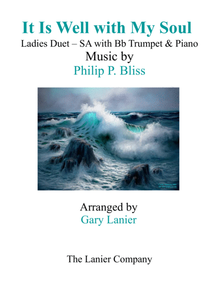 Free Sheet Music It Is Well With My Soul Ladies Duet Sa With Bb Trumpet Piano