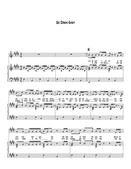 Free Sheet Music Its Hard To Go Down Easy