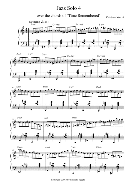 Jazz Solo 4 Sheet Music