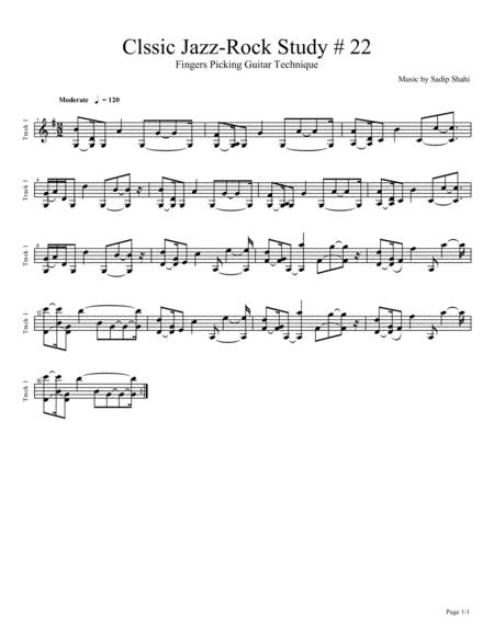 Free Sheet Music Jazz Solo Study 22