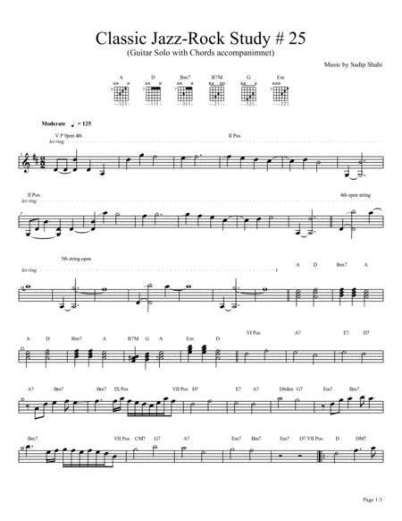 Jazz Solo Study 25 Sheet Music