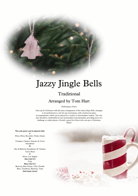 Jazzy Jingle Bells Instrumental Solo And Piano Sheet Music