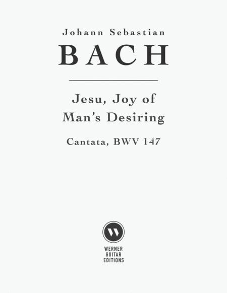 Jesu Joy Of Mans Desiring By Bach For Guitar Sheet Music