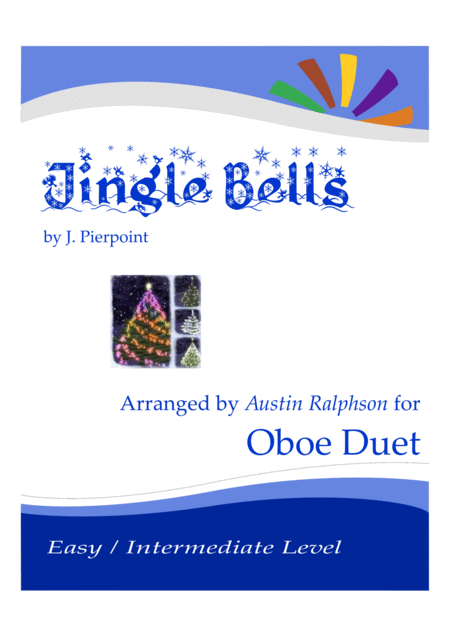 Jingle Bells Oboe Duet Easy Intermediate Level Sheet Music