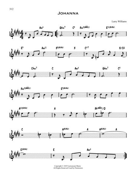 Johanna Sheet Music