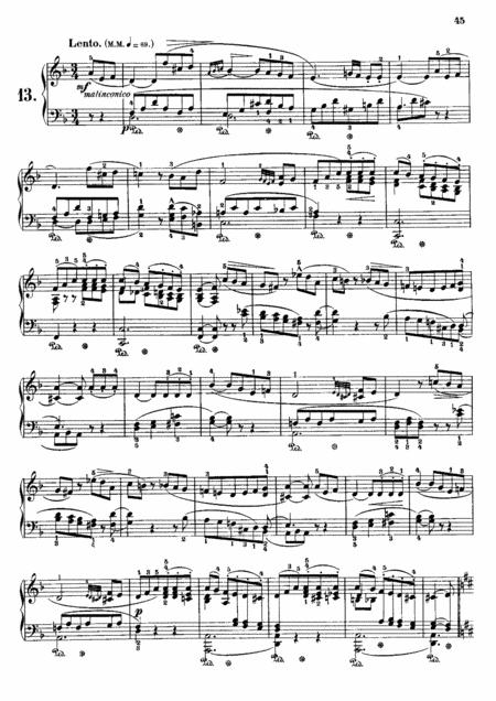 Free Sheet Music John Field Nocturne No 13 In D Minor Complete Version