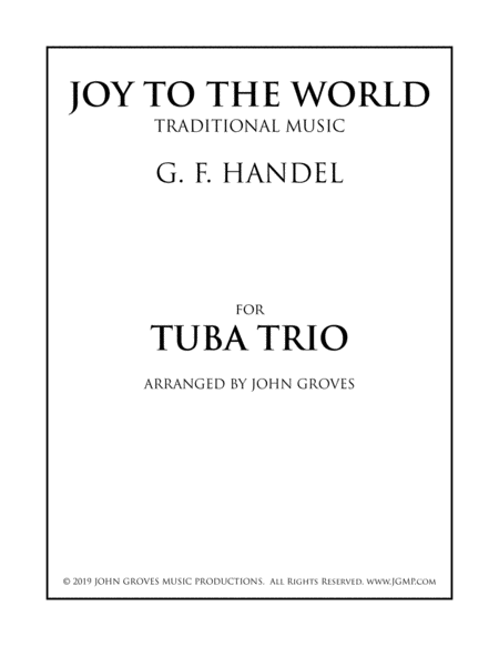 Joy To The World Tuba Trio Sheet Music