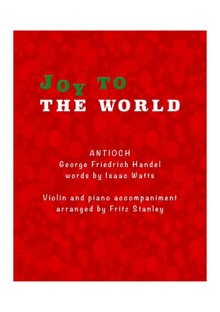 Free Sheet Music Joy To The World Violin Piano Accompaniment