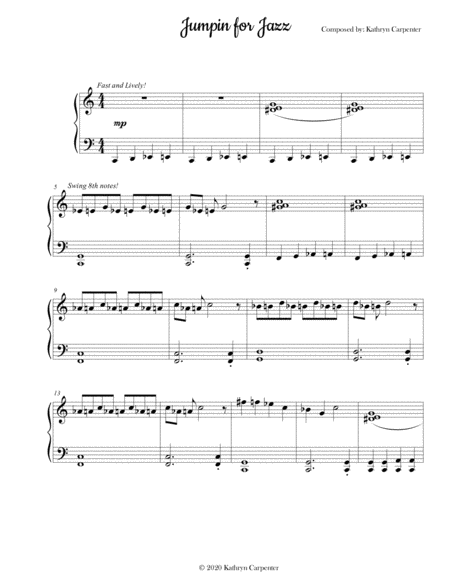 Jumpin For Jazz Sheet Music