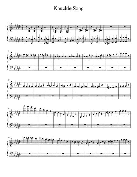 Free Sheet Music Knuckle Song Circus Music