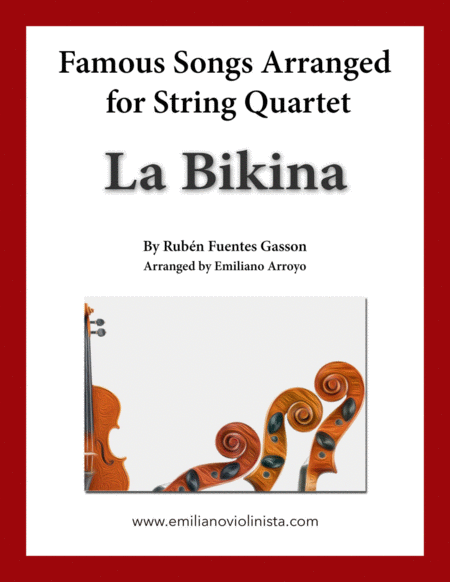 Free Sheet Music La Bikina By Ruben Fuentes For String Quartet