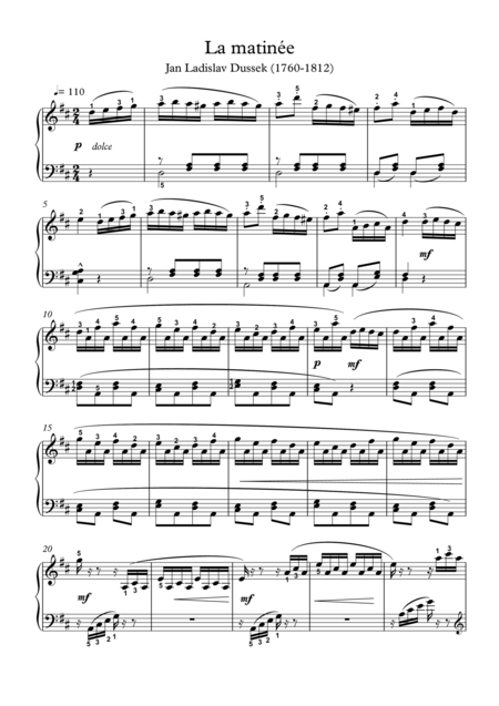 La Matine Sheet Music