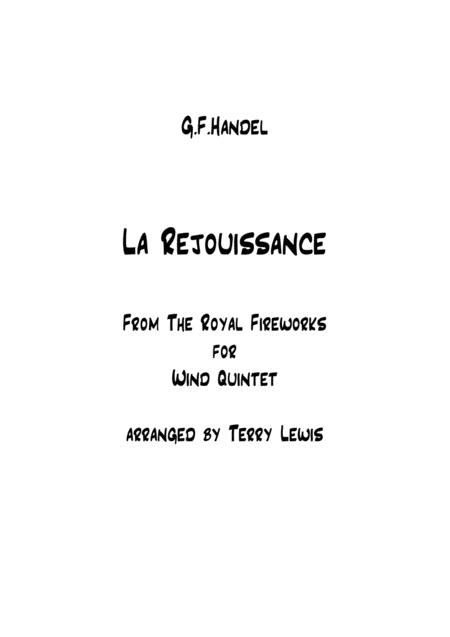 Free Sheet Music La Rejoiussance