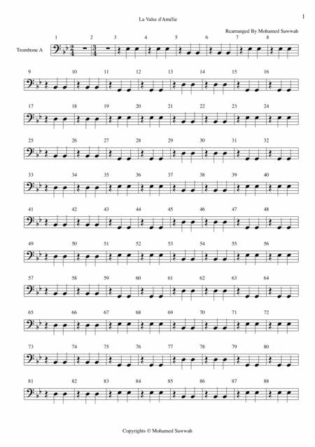 Free Sheet Music La Valse D Amelie 1