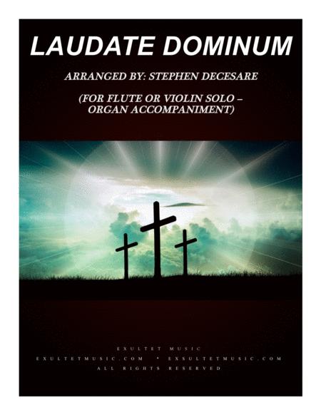Free Sheet Music Laudate Dominum For Flute Or Violin Solo Organ Accompaniment