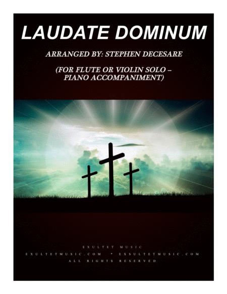 Laudate Dominum For Flute Or Violin Solo Piano Accompaniment Sheet Music