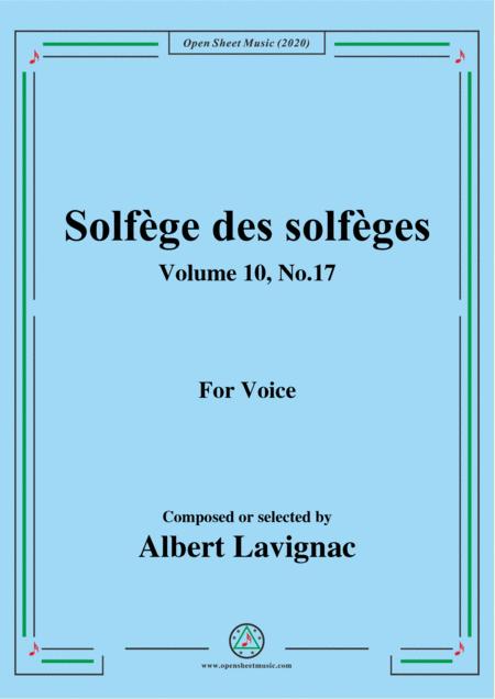 Free Sheet Music Lavignac Solfge Des Solfges Volume 10 No 17 For Voice