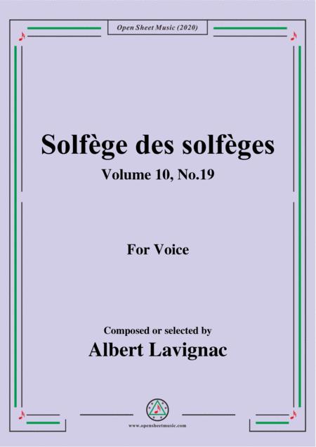 Free Sheet Music Lavignac Solfge Des Solfges Volume 10 No 19 For Voice