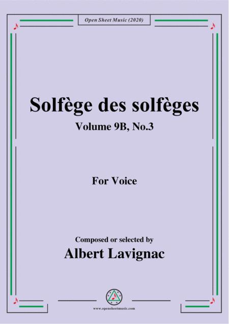 Lavignac Solfge Des Solfges Volume 9b No 3 For Voice Sheet Music