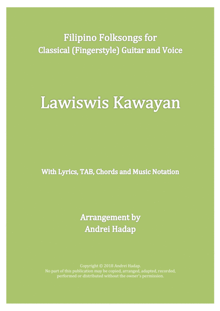 Lawiswis Kawayan Fingerstyle Guitar With Tab Sheet Music