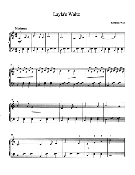 Laylas Waltz Sheet Music