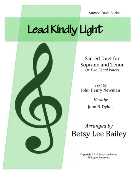 Lead Kindly Light Duet For Soprano And Tenor With Piano Accompaniment Sheet Music