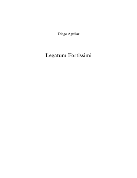 Legatum Fortissimi Sheet Music