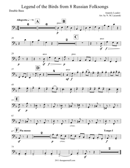 Legend Of The Birds Sheet Music