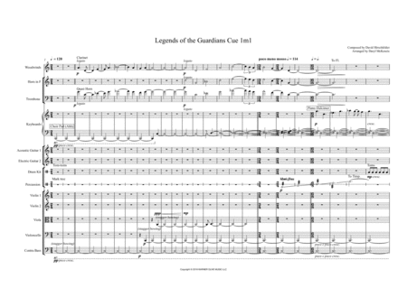 Free Sheet Music Legend Of The Guardians Theme For Small Orchestra