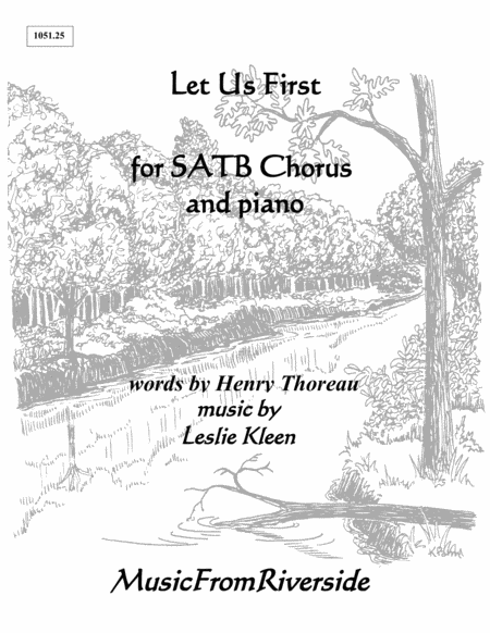 Let Us First For Satb Chorus And Piano Sheet Music